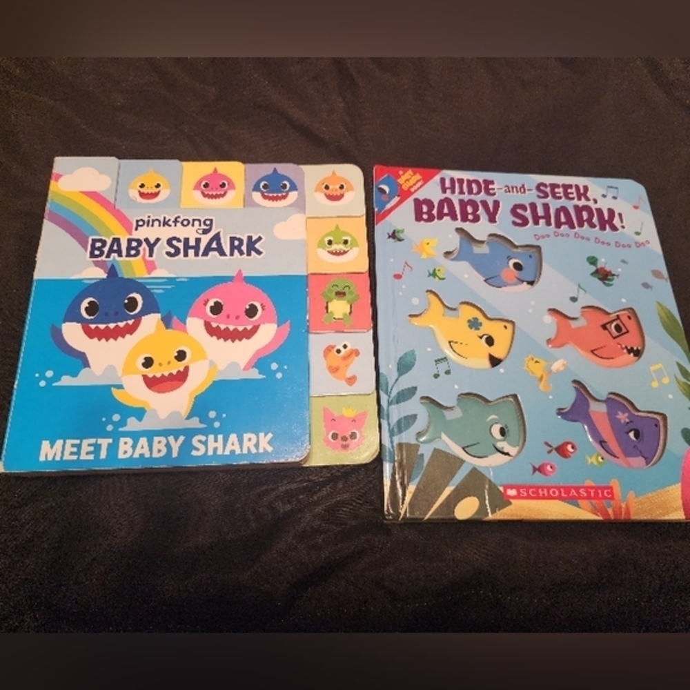 Baby Shark Books - Set of (2). Meet Baby Shark & Hide and Seek. Like New.